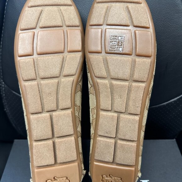 NIB! Coach Women's 8B Mona Driver In Signature Jacquard Saddle/Walnut  CC639 - Picture 5 of 10
